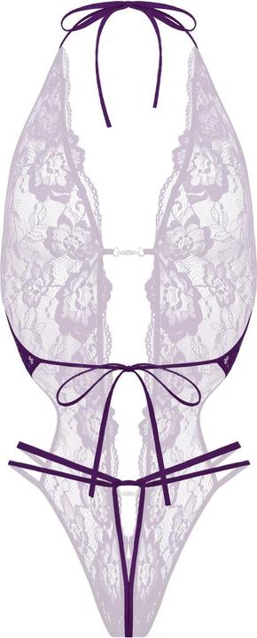 Actual product image Christine Le Duc Ouvert Spitzenbody Renee violett (L, XL)