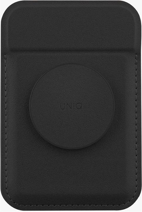Productafbeelding Uniq Flixa magnetyczny portfel na karty z podpórką czarny/jet black MagSafe