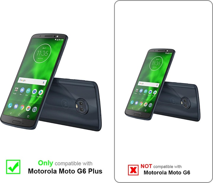 Produktbild Cadorabo Flower Book Cover (Motorola Moto G6 Plus)