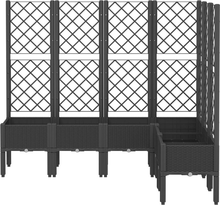 Actual product image VidaXL Planter with trellis PP