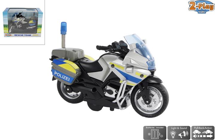 Kids Globe Traffic Van Manen Kids Globe police motorbike (emergency vehicle with light + sound, motorbike with