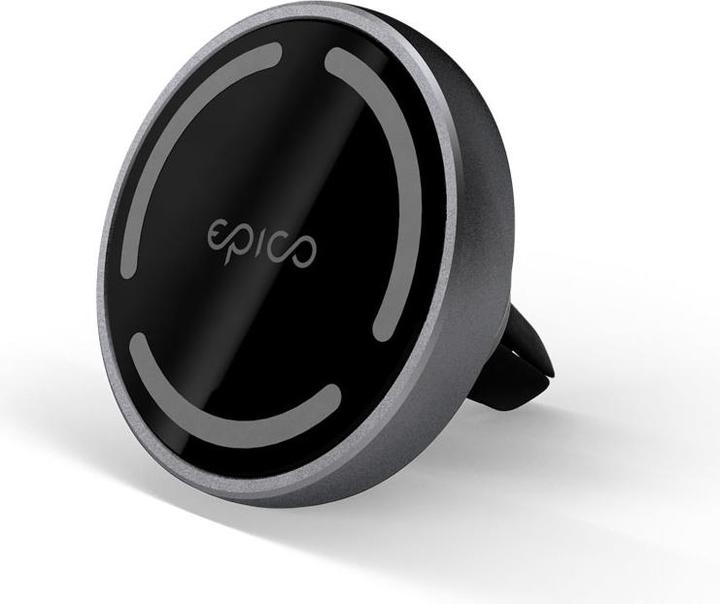 Epico Magnetic Wireless Car Charger (MagSafe compatible) 15W/10W/7,5W + 18W QC (USB-C)