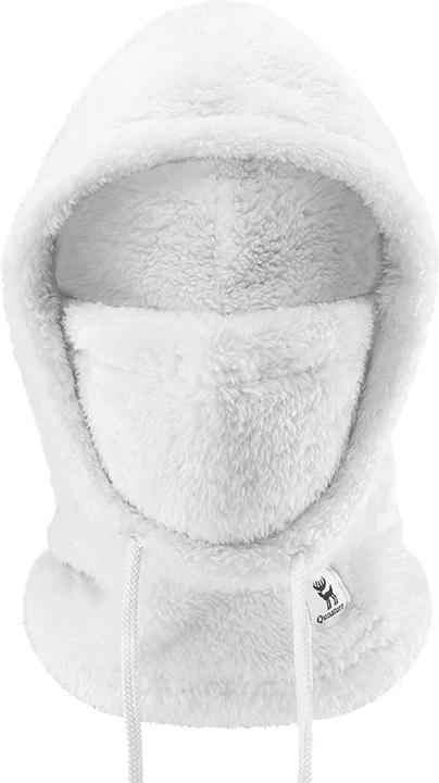 Actual product image Qunature Arctic Velvet Ski Balaclava Size L - White