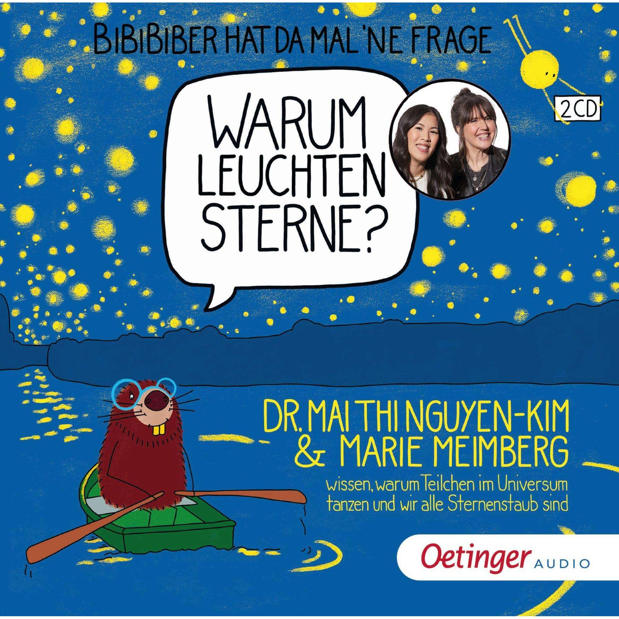 BiBiBiber hat da mal 'ne Frage. Warum leuchten Sterne?, 2 Audio-CD, Hörbücher von Leon Pock, Oliver Versch, Marie Meimbe...