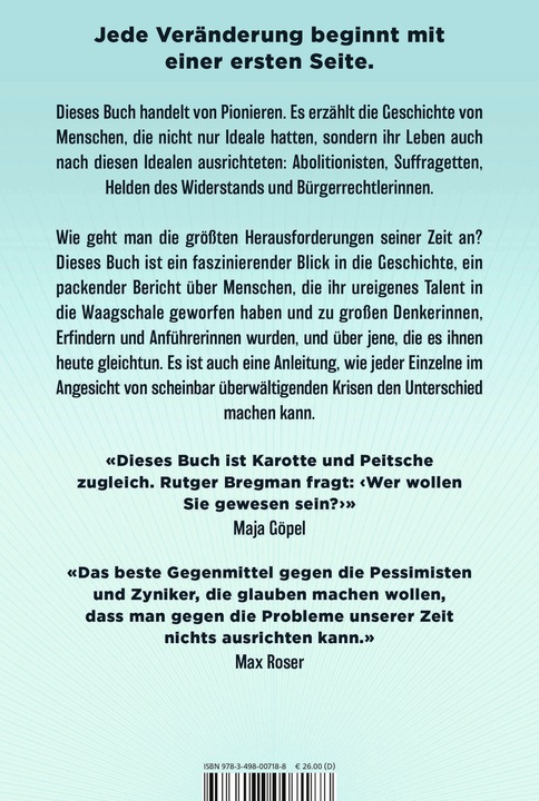 Produktbild Moralische Ambition (Deutsch, Rutger Bregman, 2024)