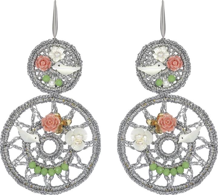 Image du produit Uzurii Dreamcatcher argent Boucles d'oreilles (Argent massif de 925)