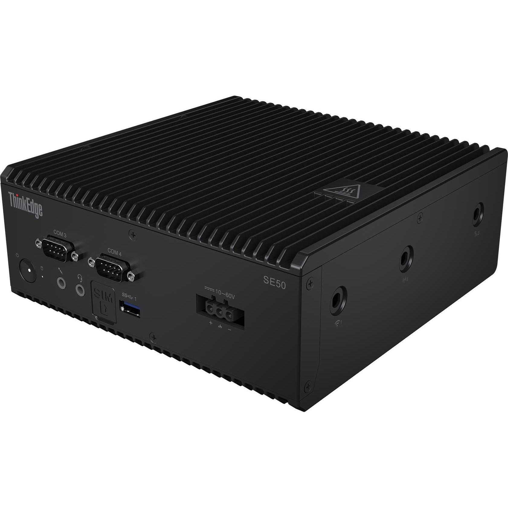 Lenovo ThinkEdge SE50 (512 GB, 16 GB, Intel Core i5-8365UE, UHD Graphics 620), PC, Schwarz