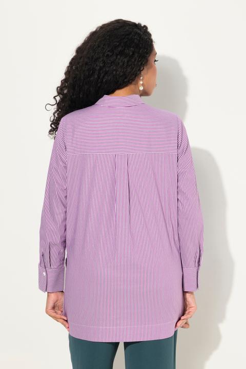 Immagine prodotto Ulla Popken Camicia con righe, colletto da camicia e maniche lunghe (60)