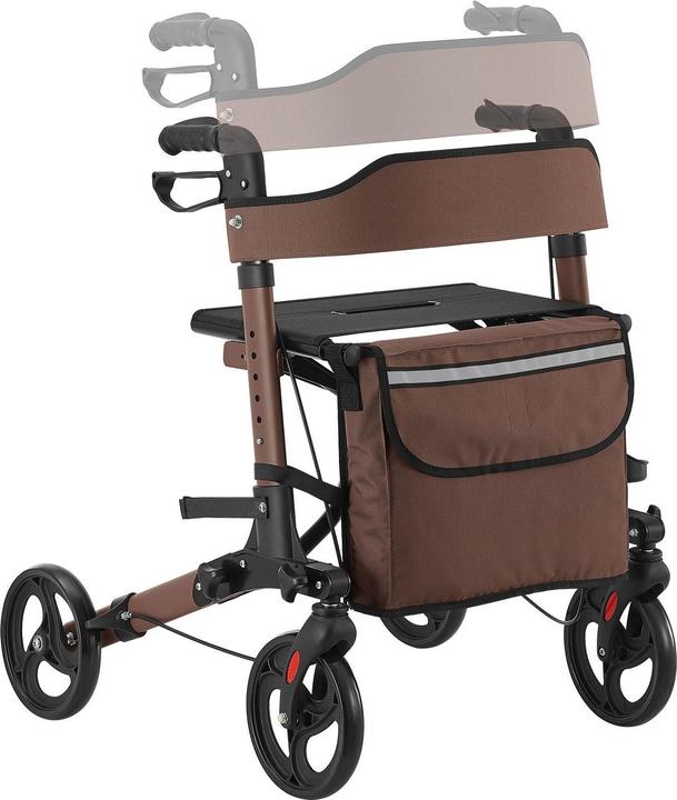 Produktbild Juskys Klappbarer Rollator Vital mit Sitzfläche & Einkaufstasche
