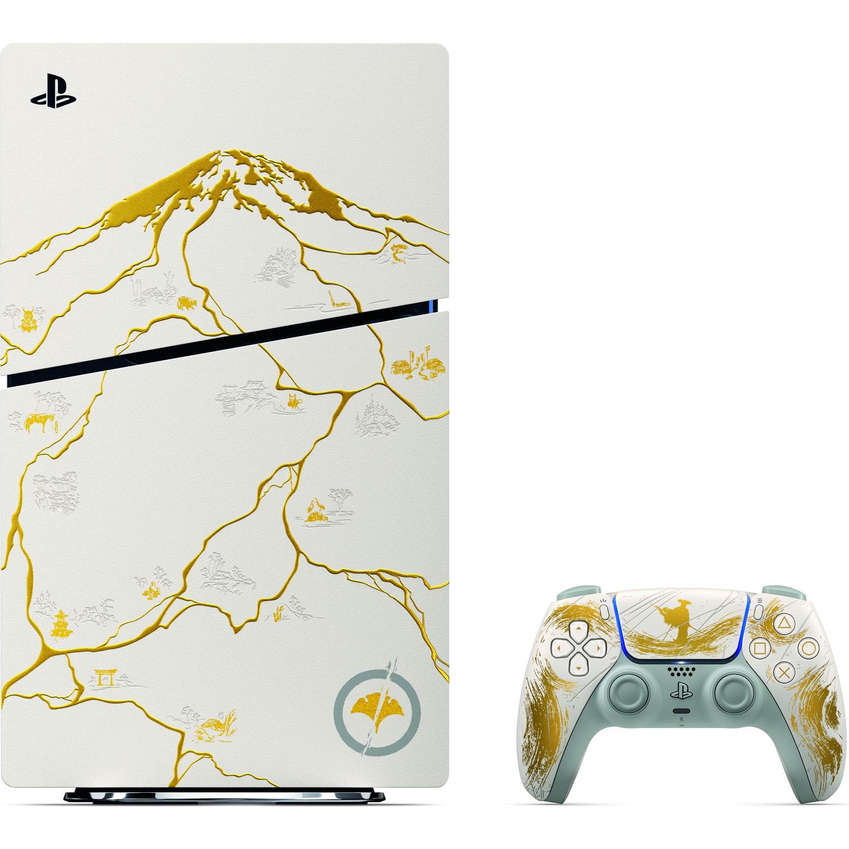 Sony Console Playstation 5 Slim Disc Version (Ghost of Yotei Bundle ) EU, Spielkonsole, Mehrfarbig