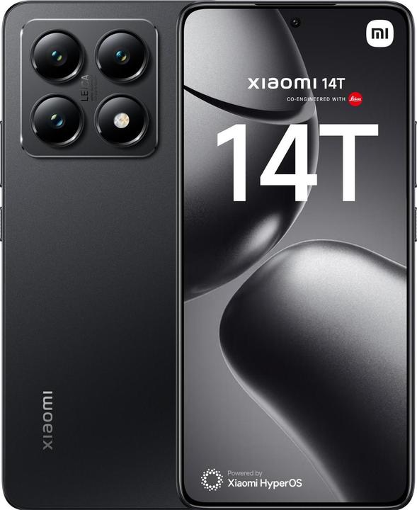 Actual product image Xiaomi 14T (256 GB, Titan Black, 6.67", Dual SIM, 5G)