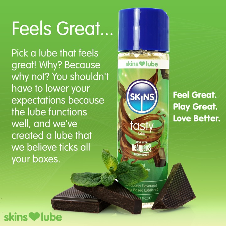 Produktbild Skins Tasty» Mint Chocolate Passion 130ml Gleitgel mit natürlichen Aromen (130 ml)