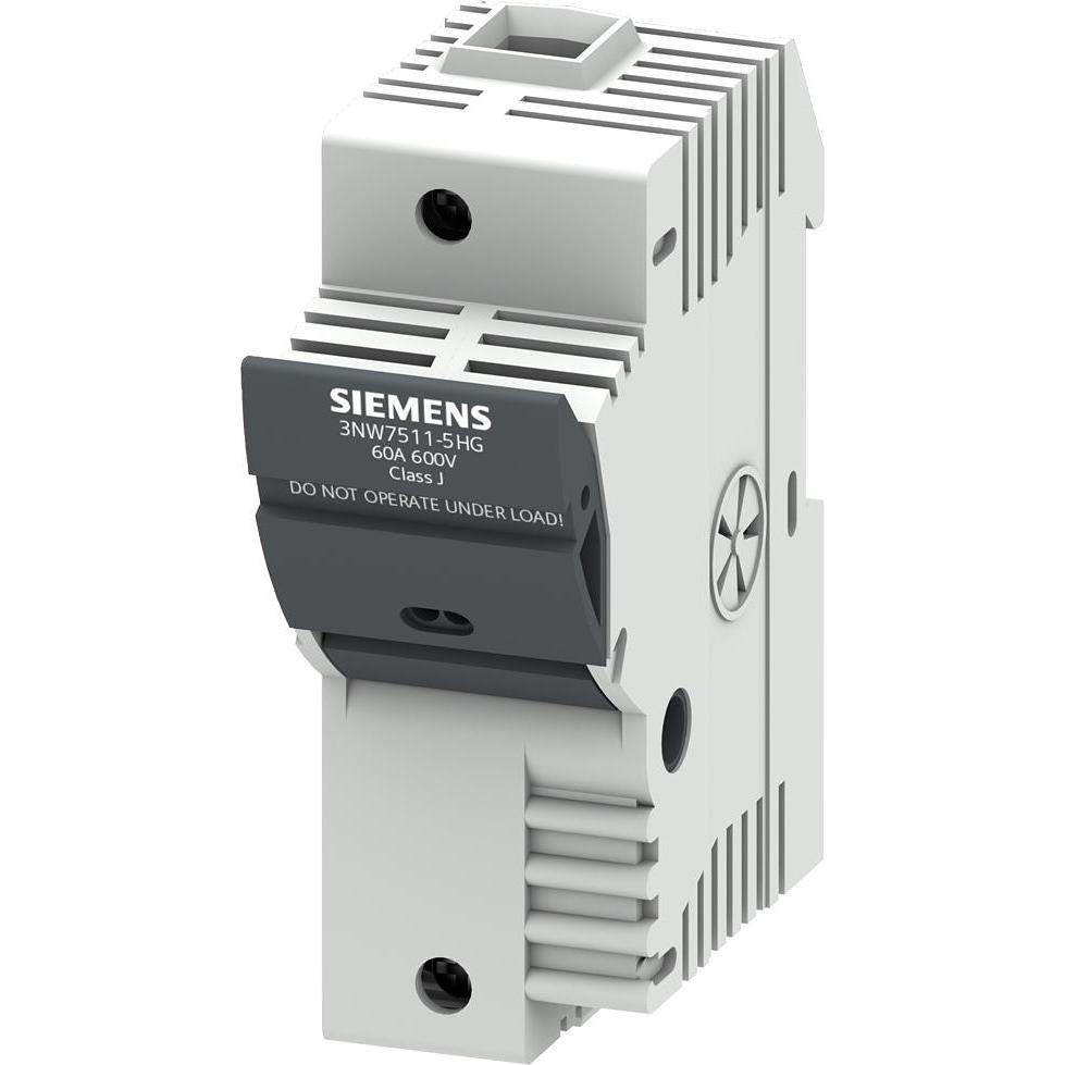 6x Siemens, Sicherung, Sicherungshalter 1p 27x60mm 3NW7511-5HG