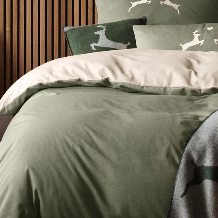 Image du produit Elegante Alpenchic Hirsche (Set de linge de lit, 155x220 cm + 80x80 cm)