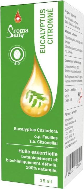 Produktbild AromaSan Eukalyptus Citriodora Bio Ätherisches Öl (15ml)