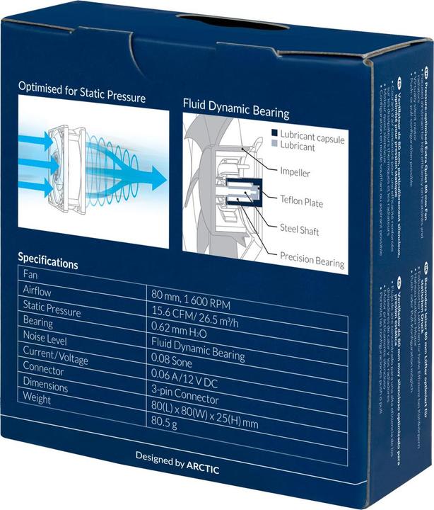 Immagine prodotto Arctic P8 Silenzioso (80 mm, 1 x)