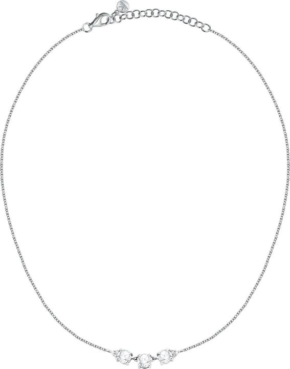 Morellato - Luxury silver necklace with cubic zirconia Tesori SAIW296 (Silber 925, 45 cm)