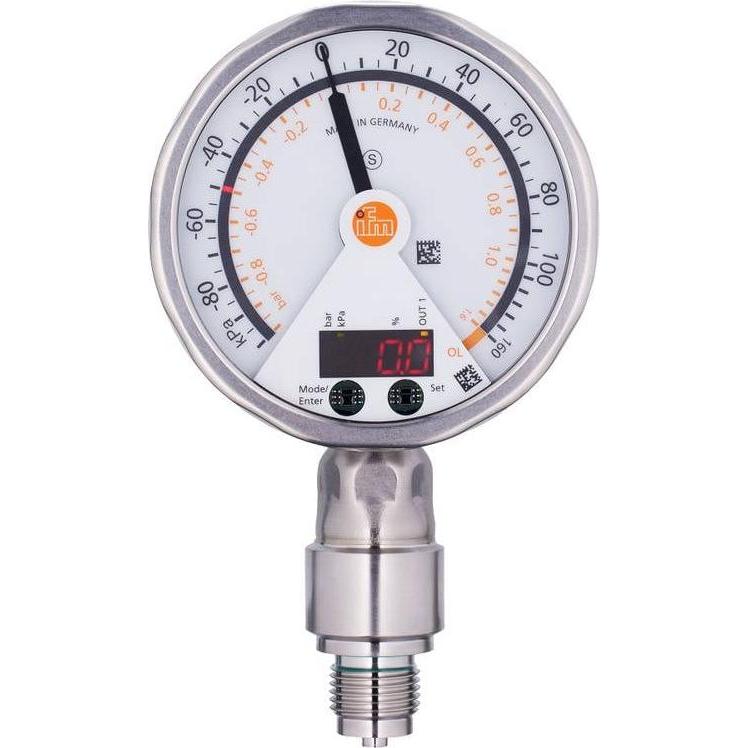 IFM Drucksensor 1 St. PG2439 -100 kPa bis 100 M12 1Öffner 1 Schliesser, Modulo elettronico