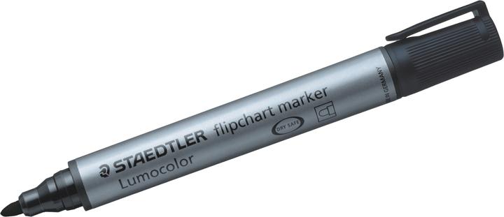 Produktbild Staedtler Flipchart-Marker mit Rundspitze, schwartz (Grau, Schwarz, 2 mm, 10 x)