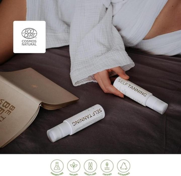 Actual product image Luuv Self Tanning Dry Oil 100ml Light Tone Ecocert COSMOS Natural Certified (Self tanning oil, 100 ml)