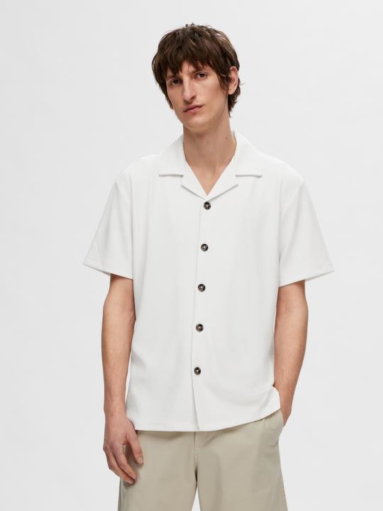 Produktbild Selected Geripptes cuban collar Kurzarmhemd (M)