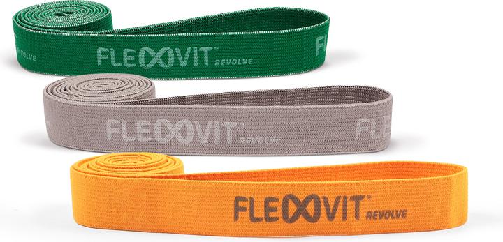 Produktbild Flexvit Powerbands Revolve 3er-Set "Physio" (Extra Leicht, Leicht, Mittel)