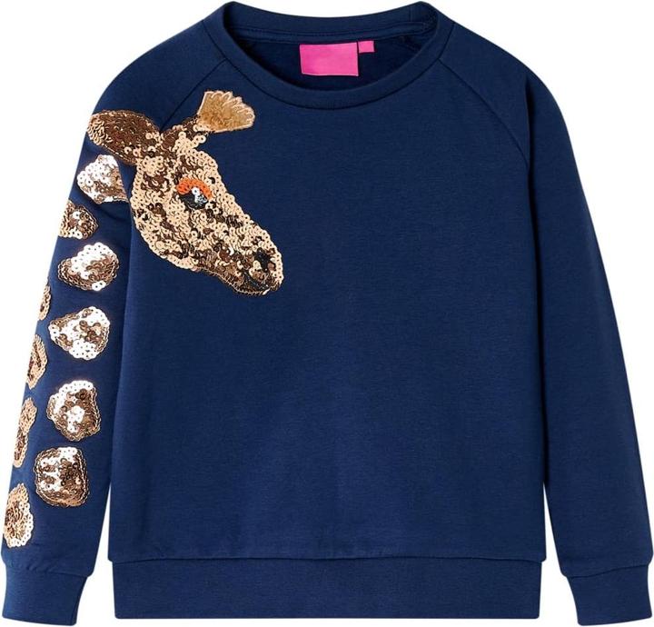 Immagine prodotto VidaXL Felpa da bambino blu navy 128,Materiale: 95 % cotone. 5 (128)
