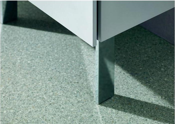 Produktbild Duravit Sockelfuss aluminium matt 4 Stück