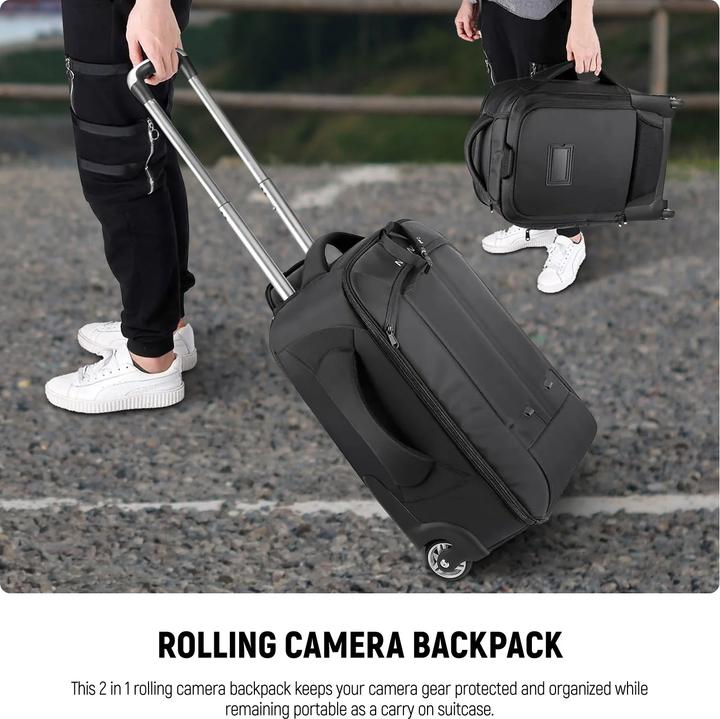 Actual product image Neewer Convertible Rolling Camera Backpack (Nw3300) (Photo backpack)