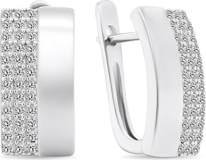 Produktbild Brilio Silver - Distinctive silver earrings with zircons EA567W
