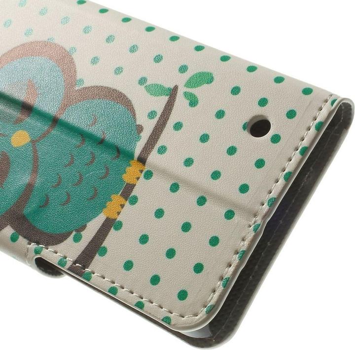 Actual product image König Design Protective cover mobile phone case (flip landscape) for mobile Nokia Lumia 630 / Lumia 635 owl on (Nokia Lumia 630)