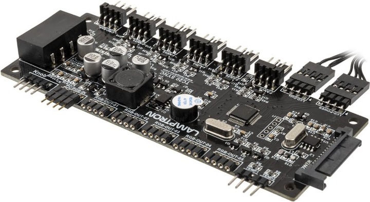 Actual product image Lamptron TC20 Sync Edition PWM fan controller and RGB controller - PCI (6 Fan)