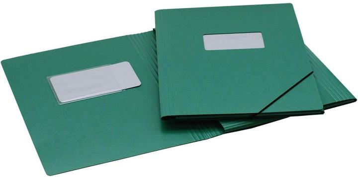 Erola Pendenzenmappe A4 grün mit Fenster + 3 Klappen (A4, 1x)