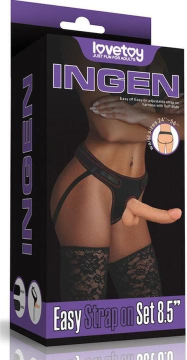 Produktbild Lovetoy Easy Strap-on Set 21,5cm Dildo