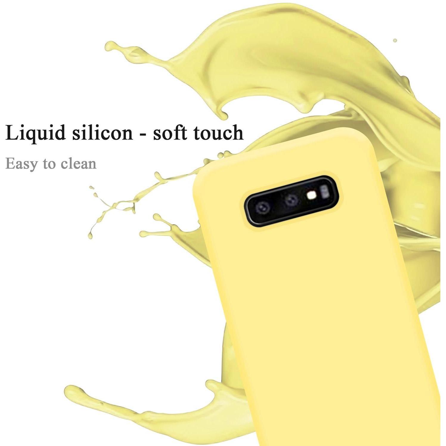 Thumbnail - Cadorabo TPU Liquid Silicone Case Cover (Samsung Galaxy S10e), Smartphone Hülle, Gelb