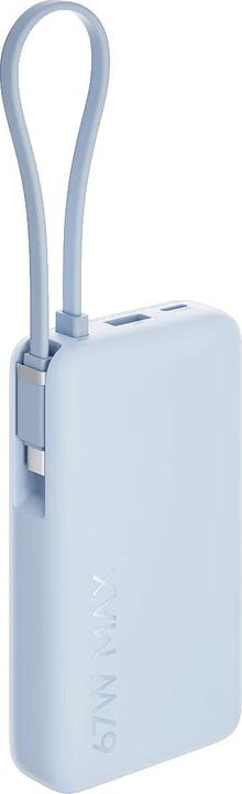 Actual product image Xiaomi Power bank 67W Power Bank 10000 (Integrated Cable) Ice Blue | (10000 mAh, 67 W, 39.48 Wh)