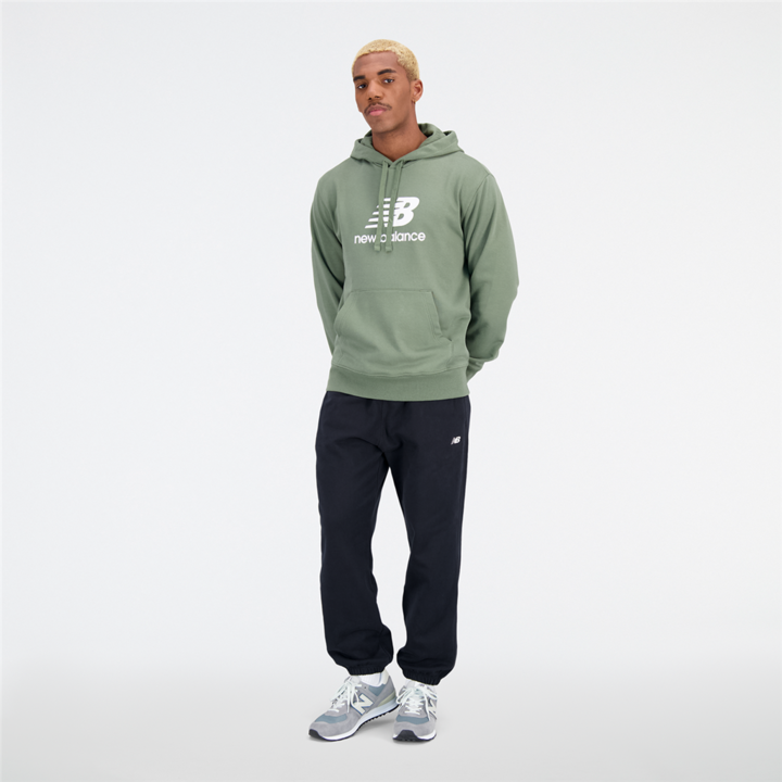 Immagine prodotto New Balance Felpa con cappuccio Essentials con logo impilato (XS)