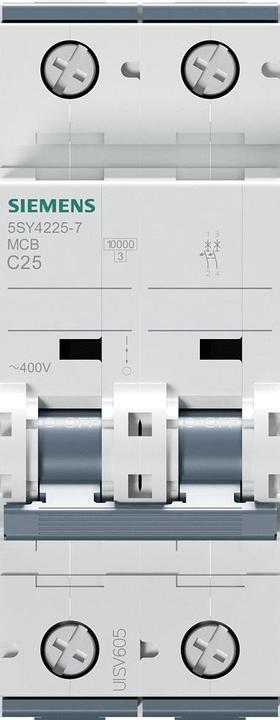 Produktbild Siemens MCB 2 Pole Type C 10kA 25A 400V