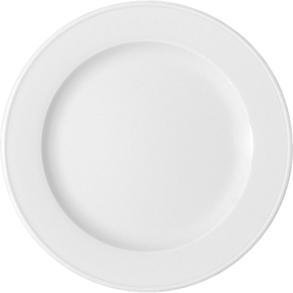 Bauscher Teller Bonn flach 25cm weiss, Teller, Weiss