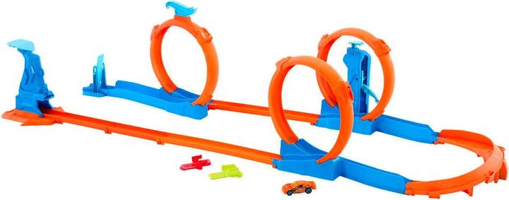 Actual product image Hot Wheels Track Creator Triple Loop Kit