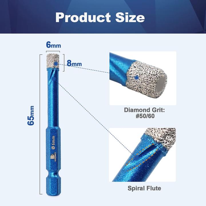 Produktbild Brschnitt ‎BDB51006402R005 Fliesenbohrer-Set (6 Millimeter)