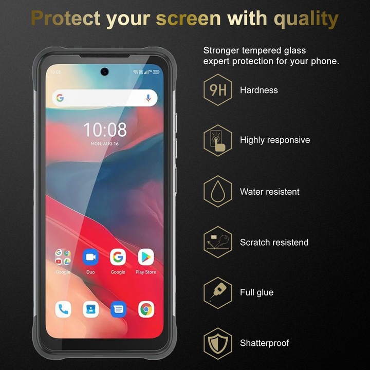 Produktbild Cadorabo 3er Pack Display Schutzglas für Umidigi Bison GT2 4G / 5G / GT2 PRO (3 Stück, Umidigi Bison)