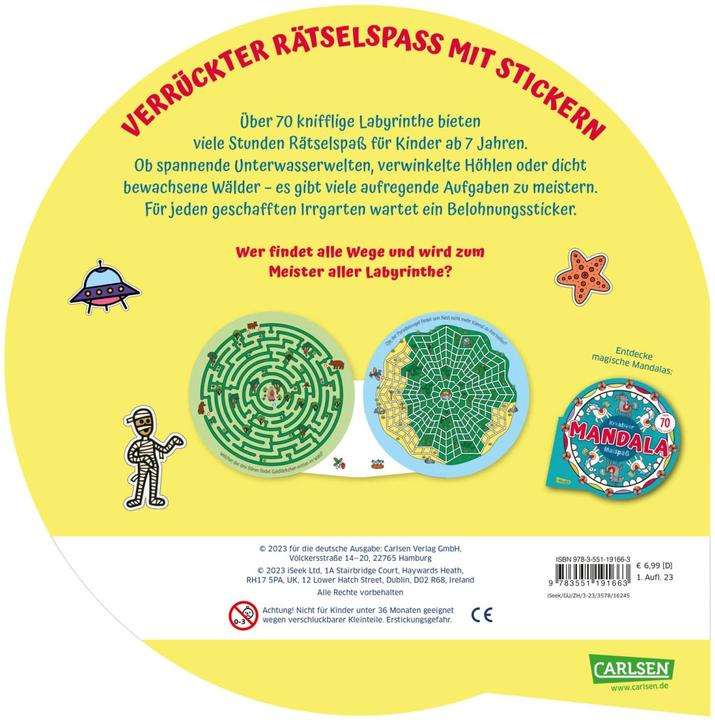 Produktbild Kreativer Labyrinthe-Rätselspass