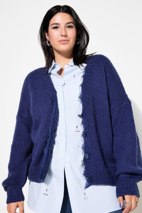 Immagine prodotto Studio Untold Cardigan dal taglio oversize con orli di pizzo e maniche lunghe (46, 48)