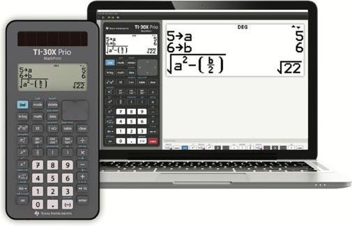 Produktbild TI Schulrechner TI-30 X Prio Mathprint 30XPRIO/FC (Solarzellen, Batterien)