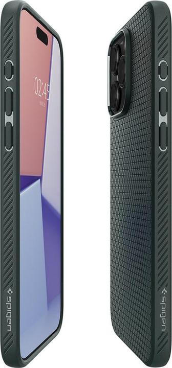 Actual product image Spigen Liquid Air iPhone 15 Pro Max 6.7" zielony/abyss green ACS06564 (Apple iPhone 15 Pro Max)