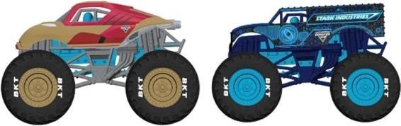 Actual product image Monster Jam Marvel Iron Man Vs. War Machine