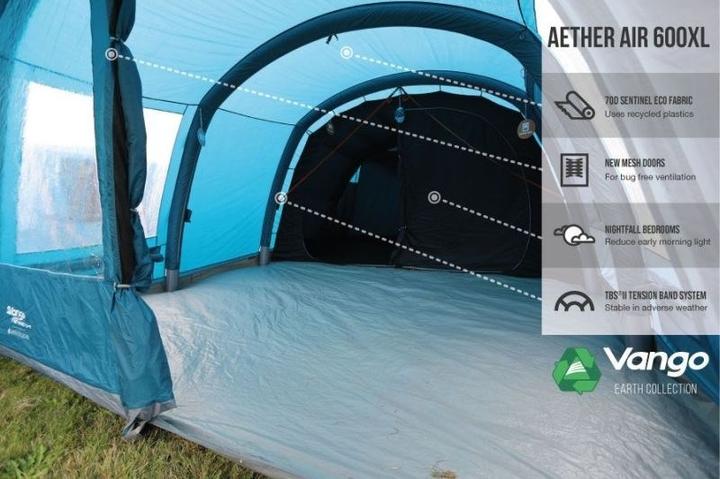 Image du produit Vango Aether 600XL (Tente tunnel, 26 kg, 6 personnes)