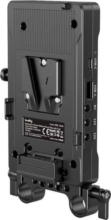 Produktbild SmallRig Advanced V Mount Battery Mount Plate with Dual 15mm Rod Clamp 3203B