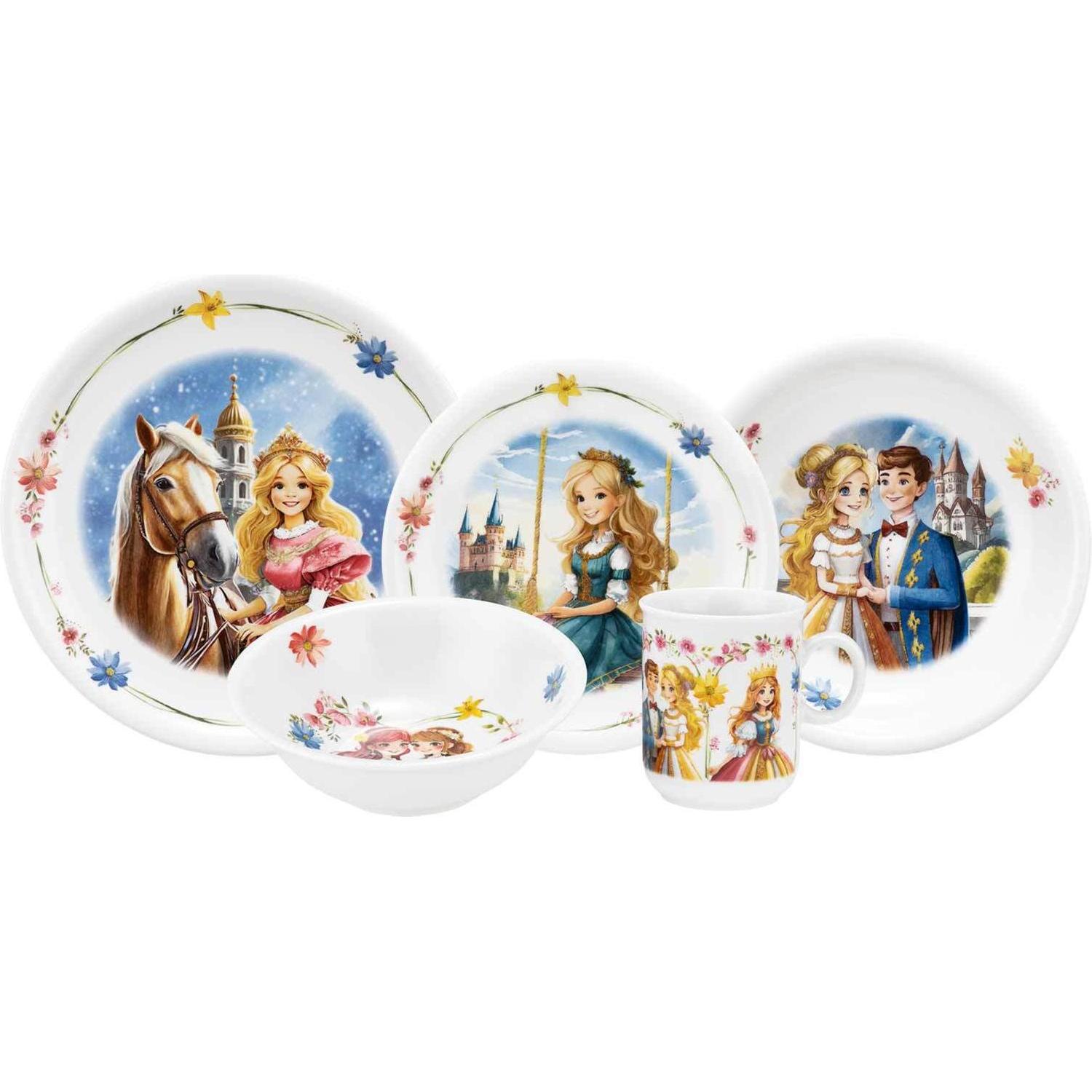 Seltmann, Kindergeschirr + Kinderbesteck, Compact Prinzessin Kindergeschirr Set